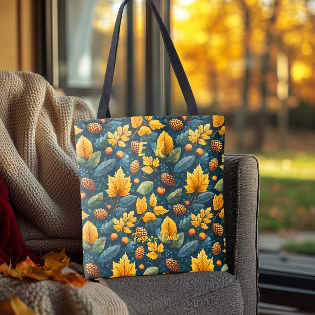 Forest Finds Tote with Warm Autumn Elements Bag (Creator Uploaded)