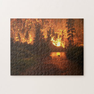Forest Fire - Deer Jigsaw Puzzle