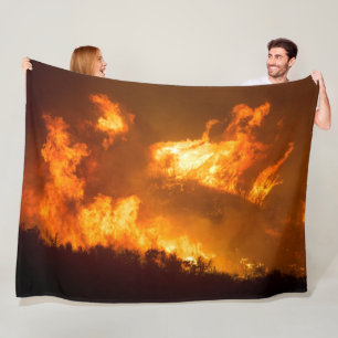 FOREST FIRE FLEECE BLANKET