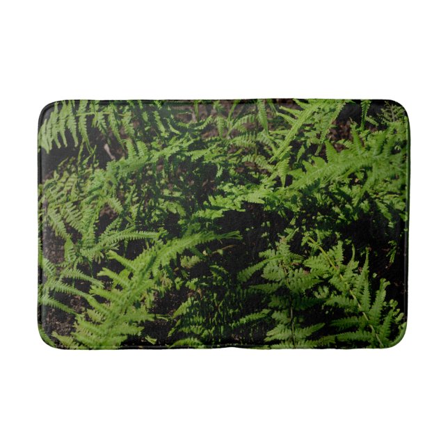 Forest Floor Ferns Bath Mat (Front)