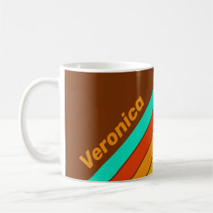 Forest Floor Fog Stripes with Name Coffee Mug