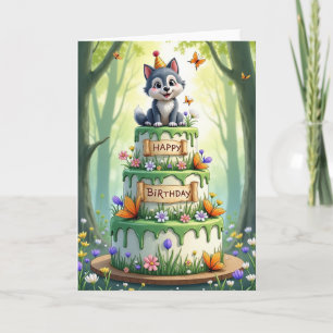 Forest Floral Birthday Card