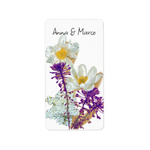 Forest flowers label