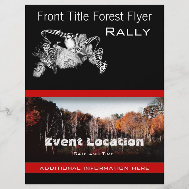 Forest Flyer or Bird Event Business Flyer (Front)