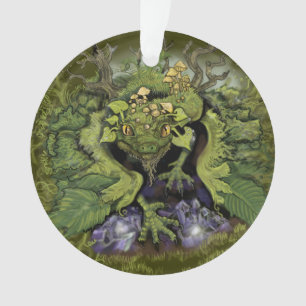 Forest foliage Dragon~magnet Ornament