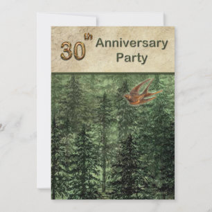 Forest for the Trees Anniversary Party 30 Invitation