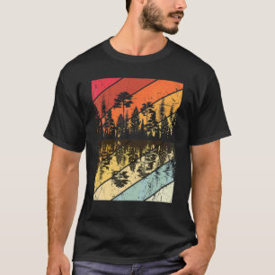Forest Forrest Camping Vintage Tree Retro  1 T-Shirt