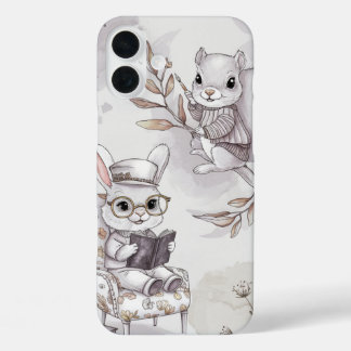 Forest Friends at Study iPhone 16 Plus Case