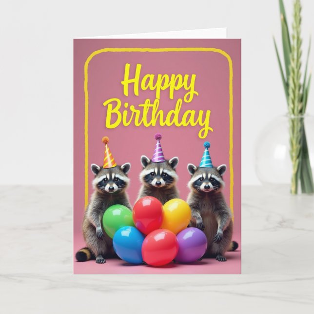 Forest Friends Birthday Card (Front)