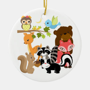Forest Friends Ceramic Tree Decoration