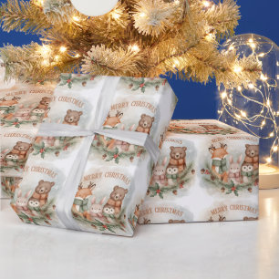 Forest Friends Cozy Christmas Wrap Wrapping Paper