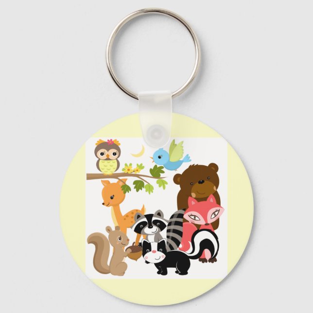 Forest Friends Key Ring (Front)