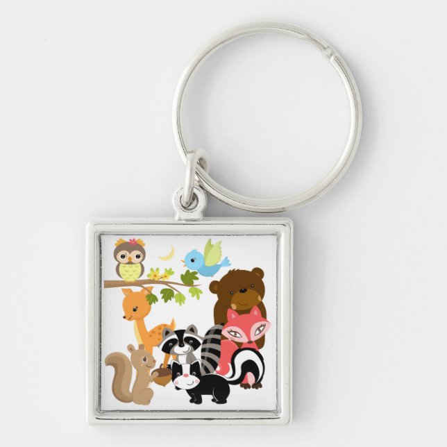 Forest Friends Key Ring (Front)