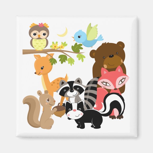 Forest Friends Magnet (Front)