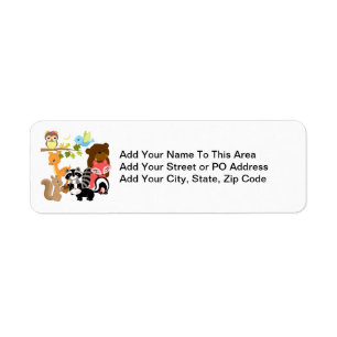 Forest Friends Return Address Label