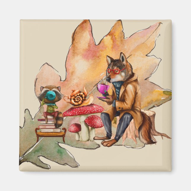 Forest Friends Tea Party Magnet (Front)