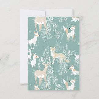 Forest Friends Thank You Card