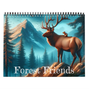 Forest Friends Two Page Calendar