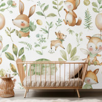Forest Friends Watercolor Nursery Pattern 