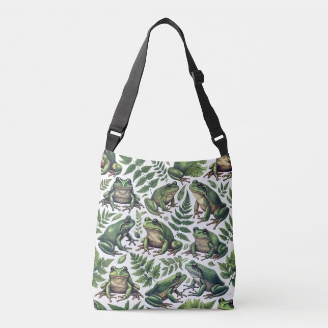 Forest Frogs Mug Crossbody Bag (Front)