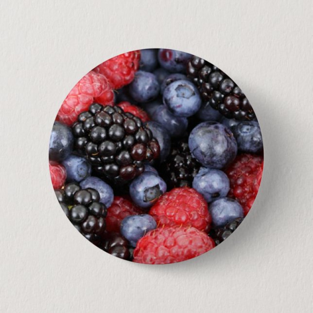 Forest Fruits 6 Cm Round Badge (Front)