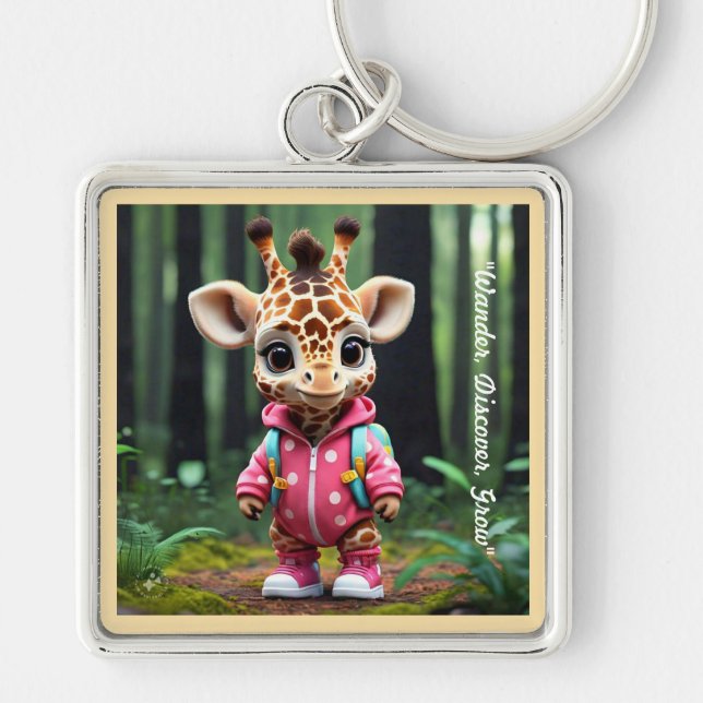 "Forest Fun with Friends" Key Ring (Front)
