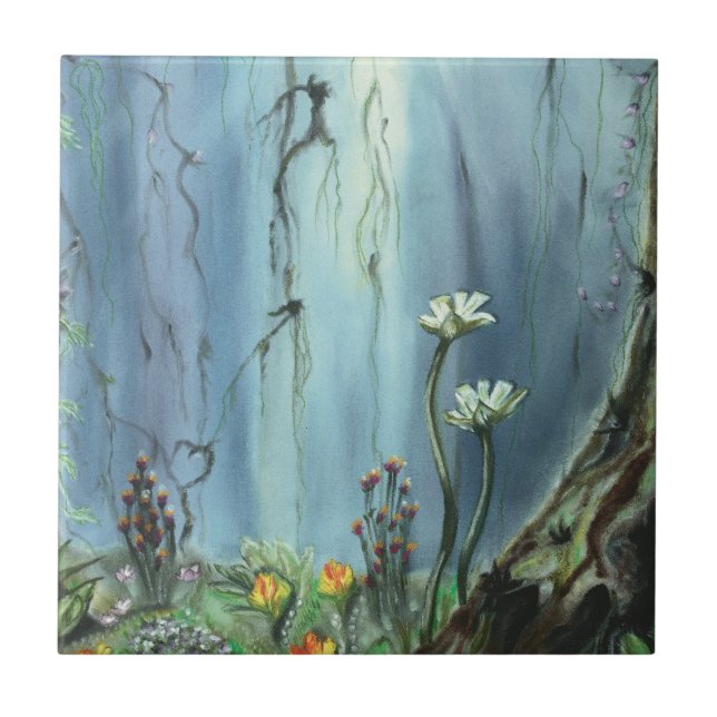 Forest Garden Ceramic Tile (Front)