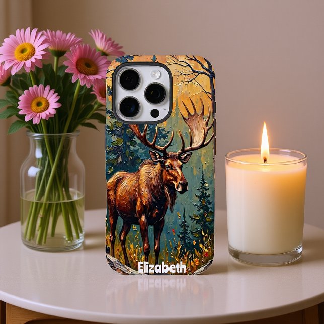 Forest Giant: Moose and Peaks Case-Mate iPhone Case (Creator Uploaded)