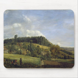 Forest Glade near a Village, 1833 Mouse Pad