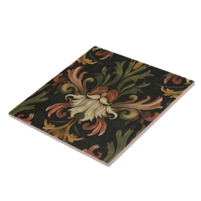 Forest gnome ceramic tile (Side)