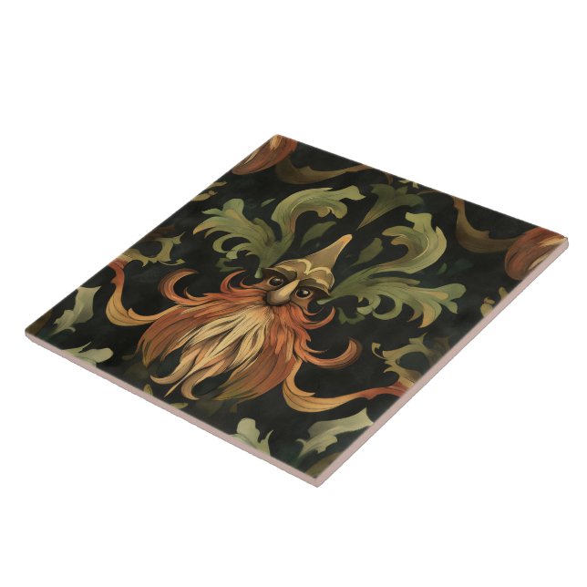 Forest gnome f52 ceramic tile (Side)