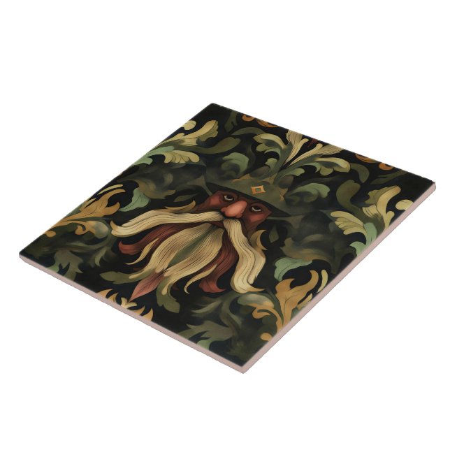Forest gnome f53 ceramic tile (Side)