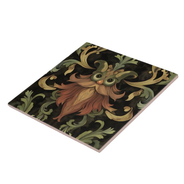 Forest gnome f55 ceramic tile (Side)
