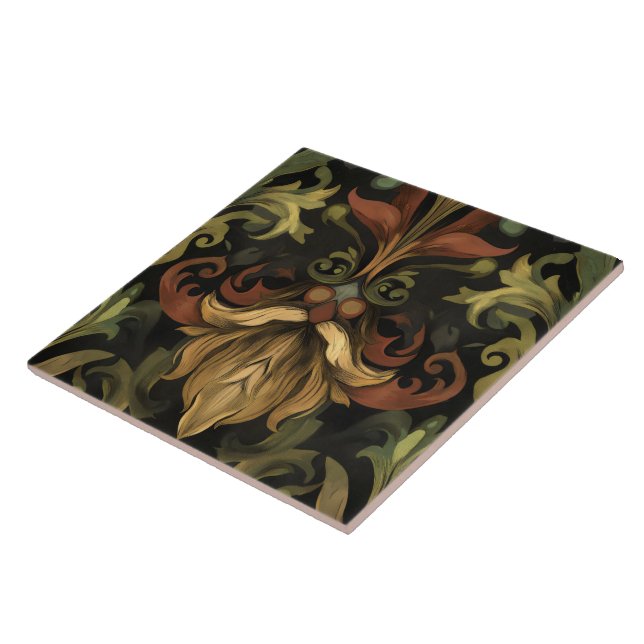 Forest gnome f57 ceramic tile (Side)