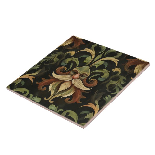 Forest gnome f59 ceramic tile (Side)