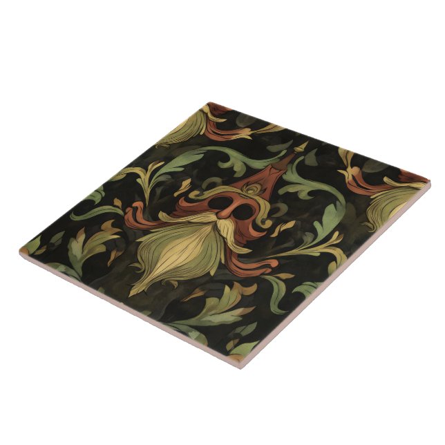 Forest gnome f64 ceramic tile (Side)