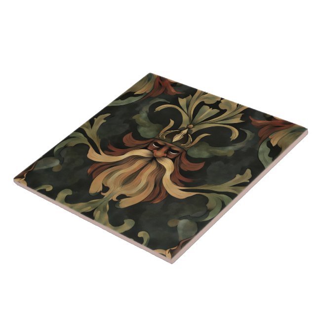 Forest gnome f66 ceramic tile (Side)