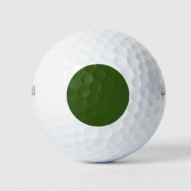 Forest Green #325513, Cactus Golf Balls (Front)