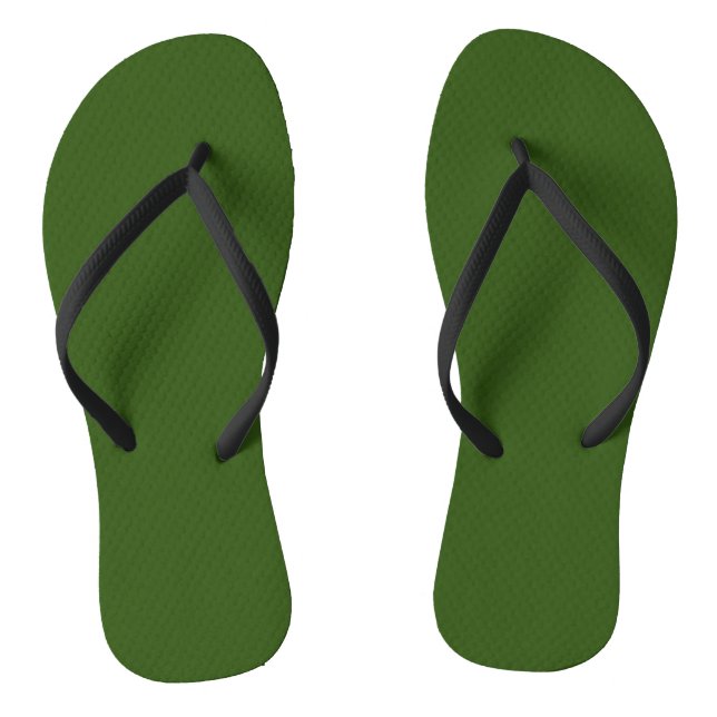 Forest Green #325513, Cactus Thongs (Footbed)