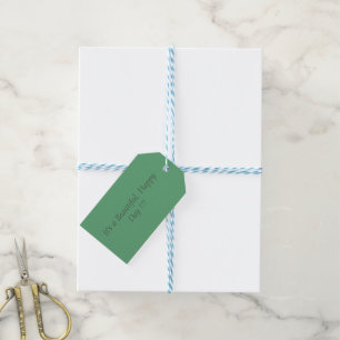 Forest Green 5FA777 - Custom Message or Blank Gift Tags