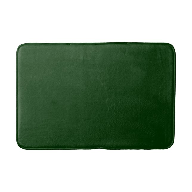 Forest Green Accent Colour Ready to Customise Bath Mat (Front)