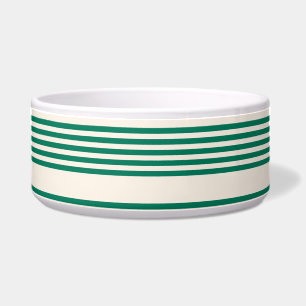 Forest green and beige five stripes pattern