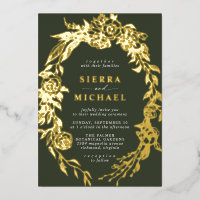 Forest Green and Gold | Moss Spring Garden Wedding