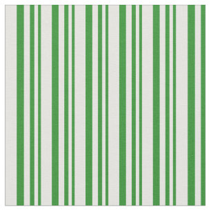 Forest Green and Mint Cream Striped/Lined Pattern Fabric
