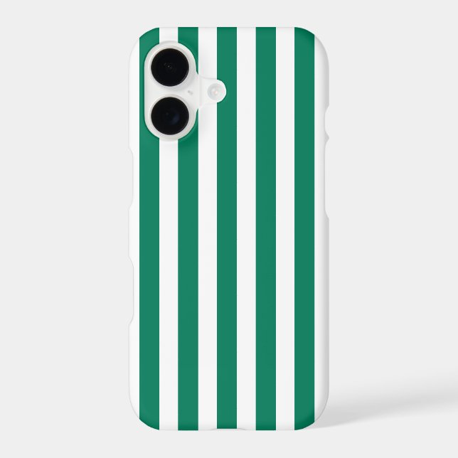 Forest green and white candy stripes (Back)