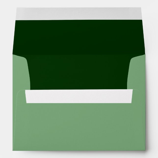 Forest Green Background Colour Customise This! Envelopes (Back (Bottom))