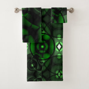 Forest Green Bath Towel Set