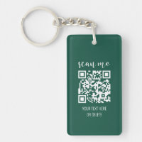Forest Green Business Logo QR Code Scan Me