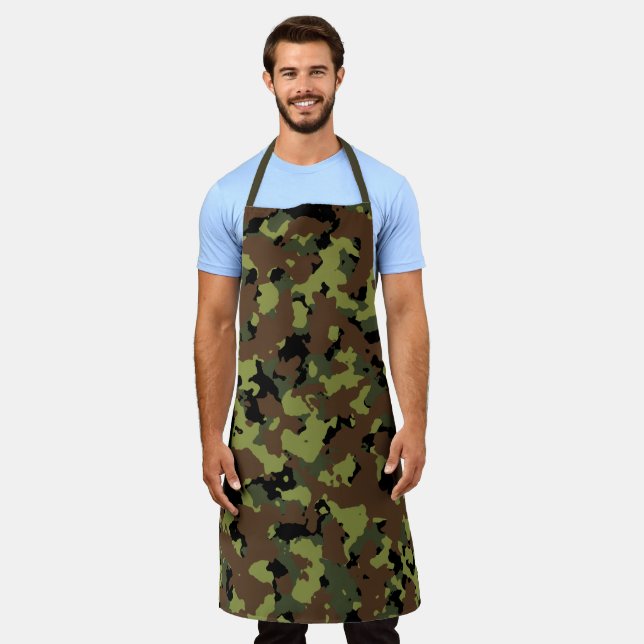 Forest Green Camo Apron (Worn)