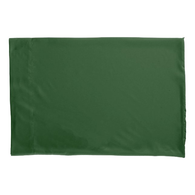 Forest Green colour Easily Customise This Pillowcase (Front-Left)